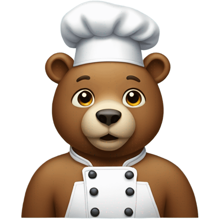 Bear in a chef hat emoji