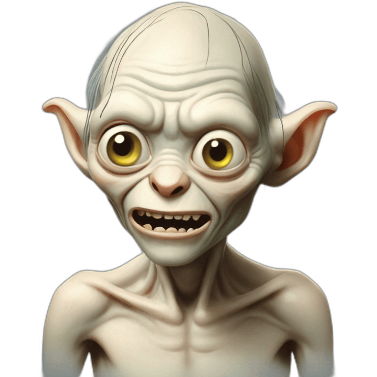 Gollum comprend pas emoji