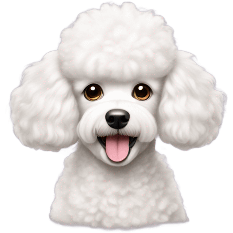 White poodle  emoji