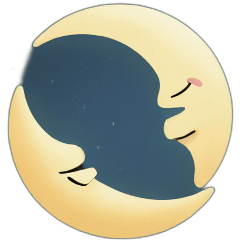 do not disturb moon crescent emoji