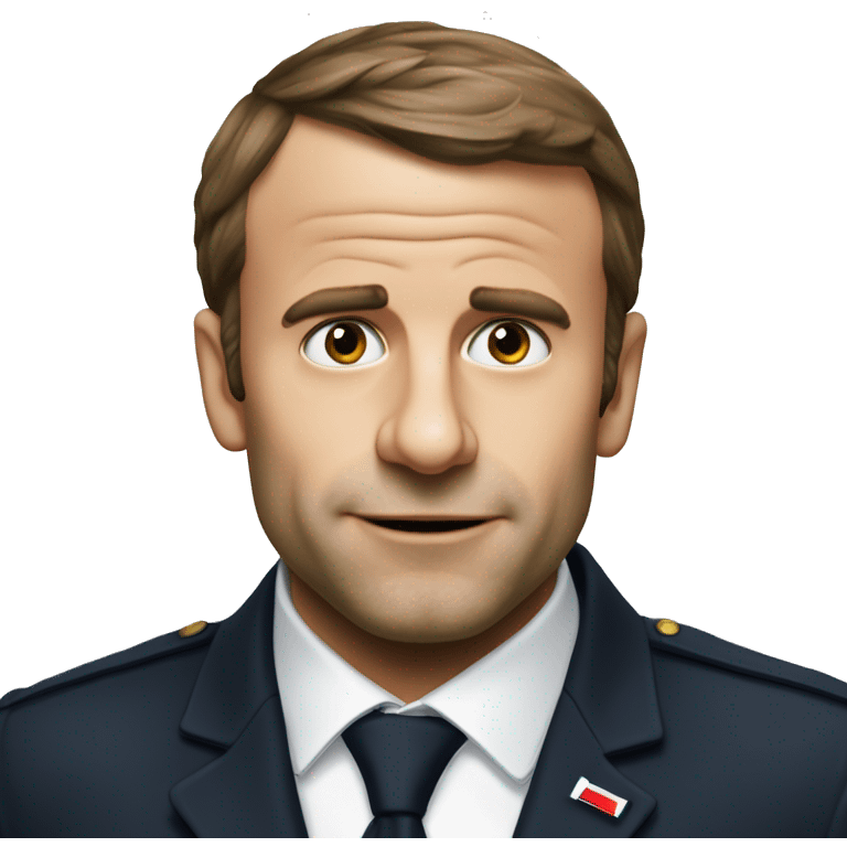 Macron qui mange des pâte  emoji