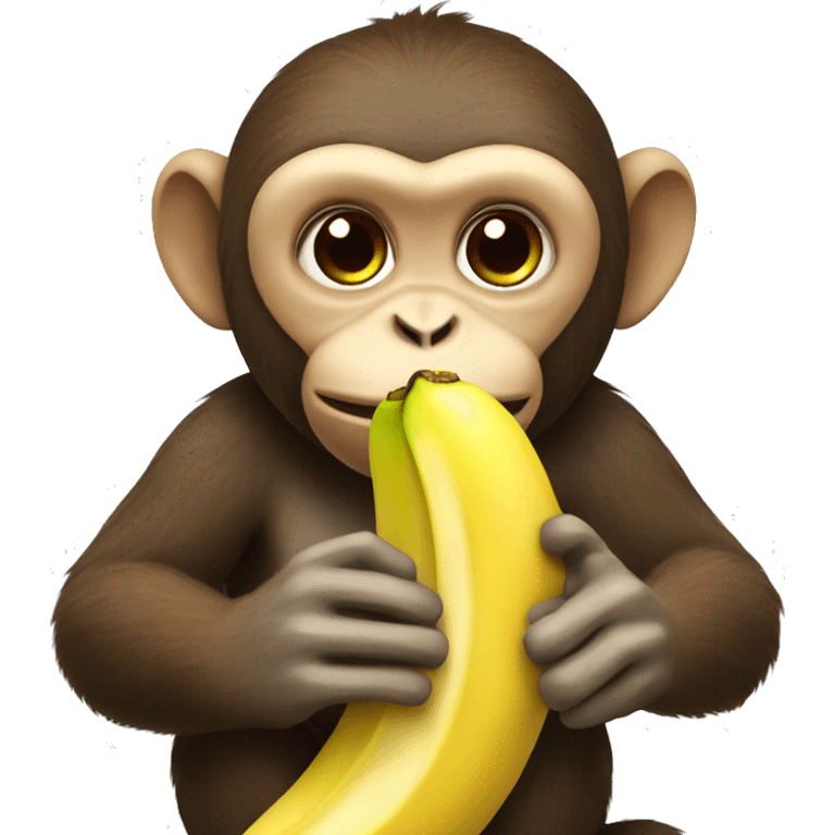 monkey eating a banana  emoji