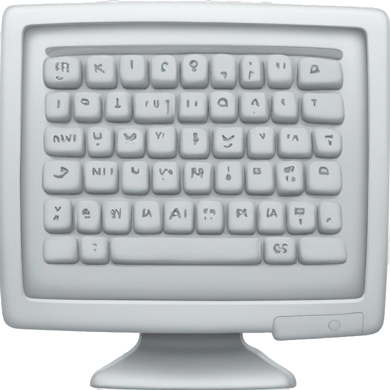 White Computer  emoji