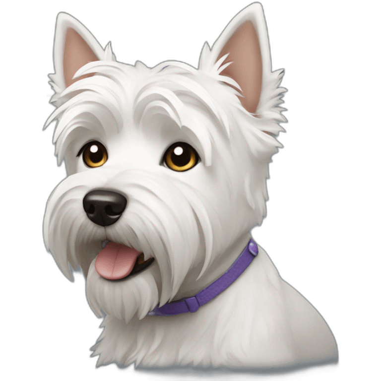 Westie dog emoji