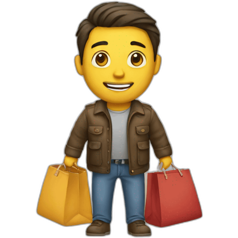 man with bags emoji