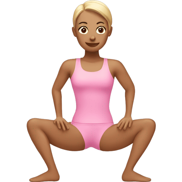 Pilates pink emoji