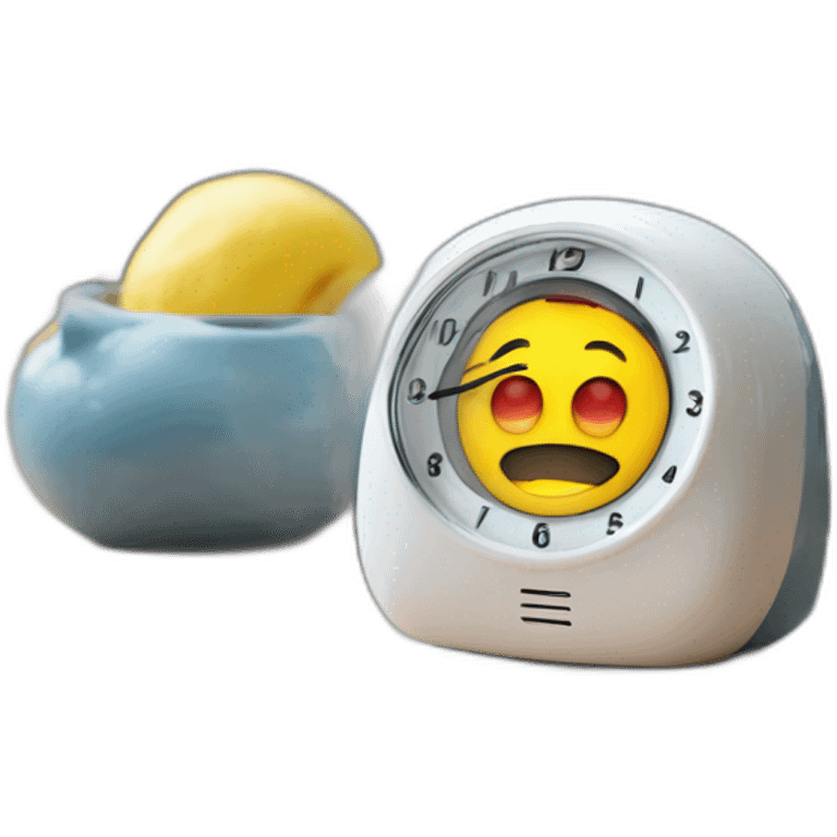 Funny superheroes modern alarm clock for kids emoji