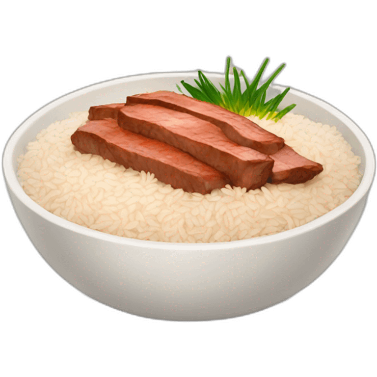 rice with roasted meat emoji