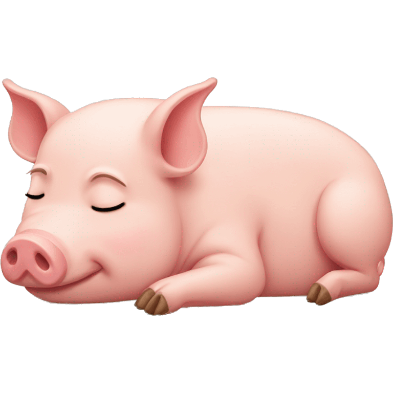 sleeping pig emoji