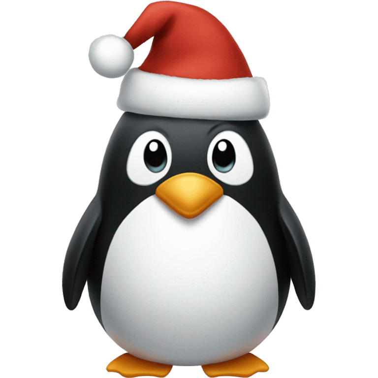 Christmas penguin emoji