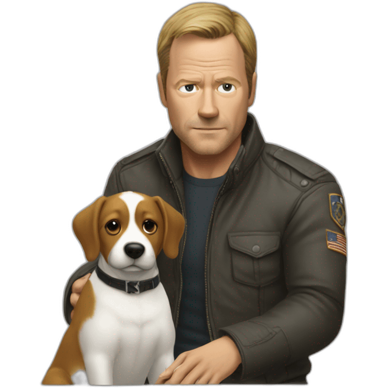 jack bauer petting a dog emoji