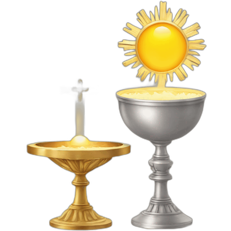 Monstrance with blessed sacrament emoji