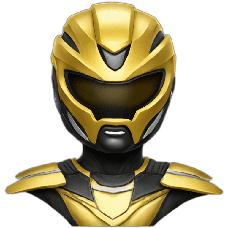 power ranger black gold cool ultimate emoji