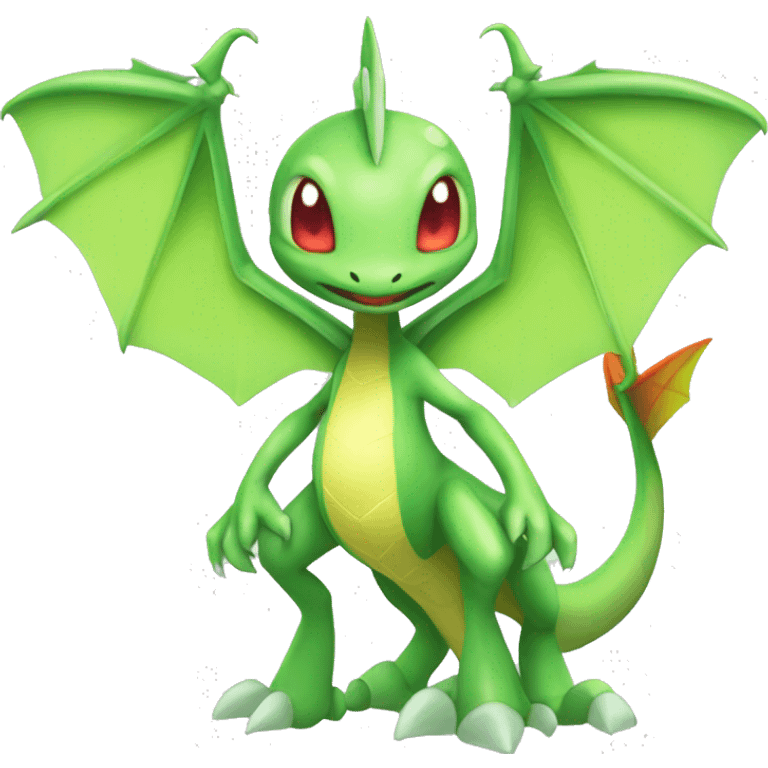 Full body shiny Flygon-Scyther-grovyle emoji