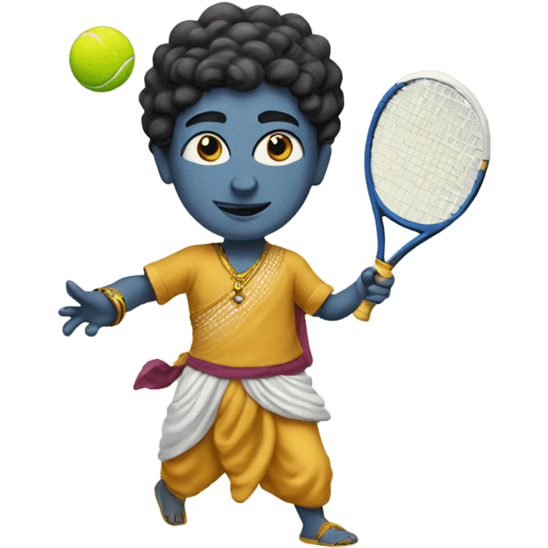 krishna playing tennis emoji