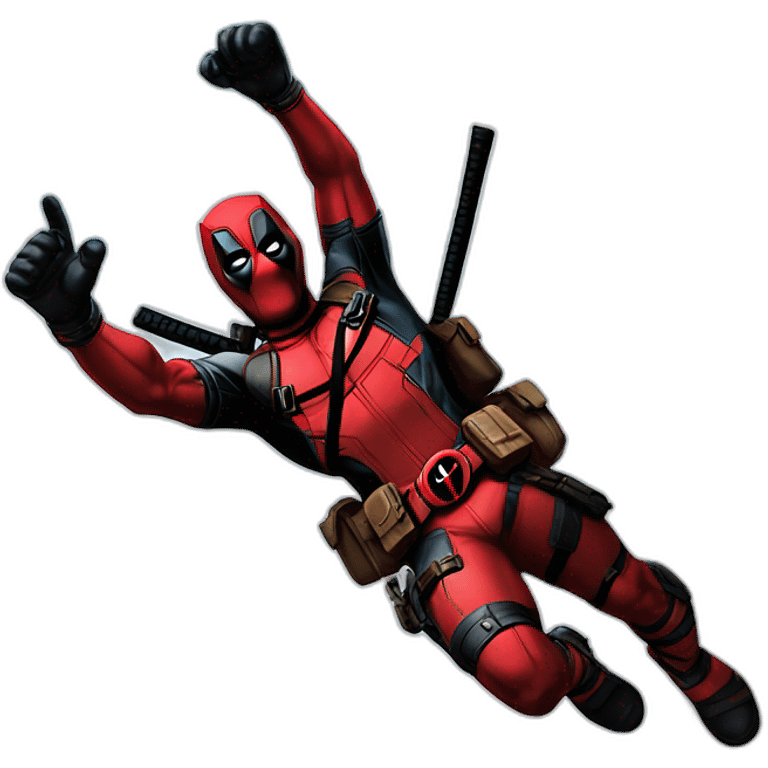 deadpool jump emoji