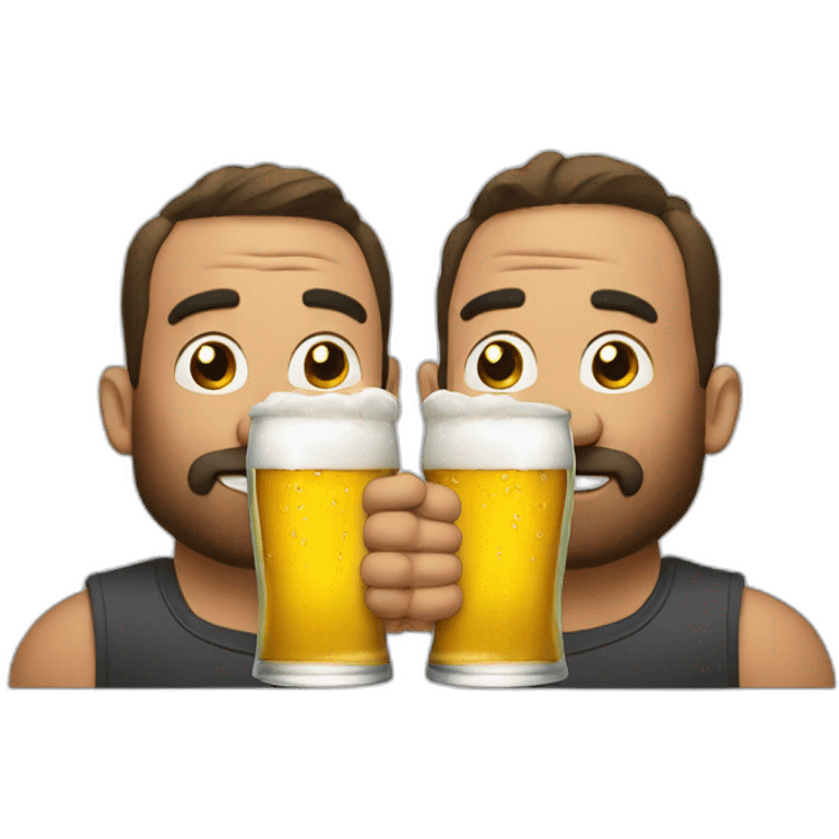 two-men-drinking-beer emoji