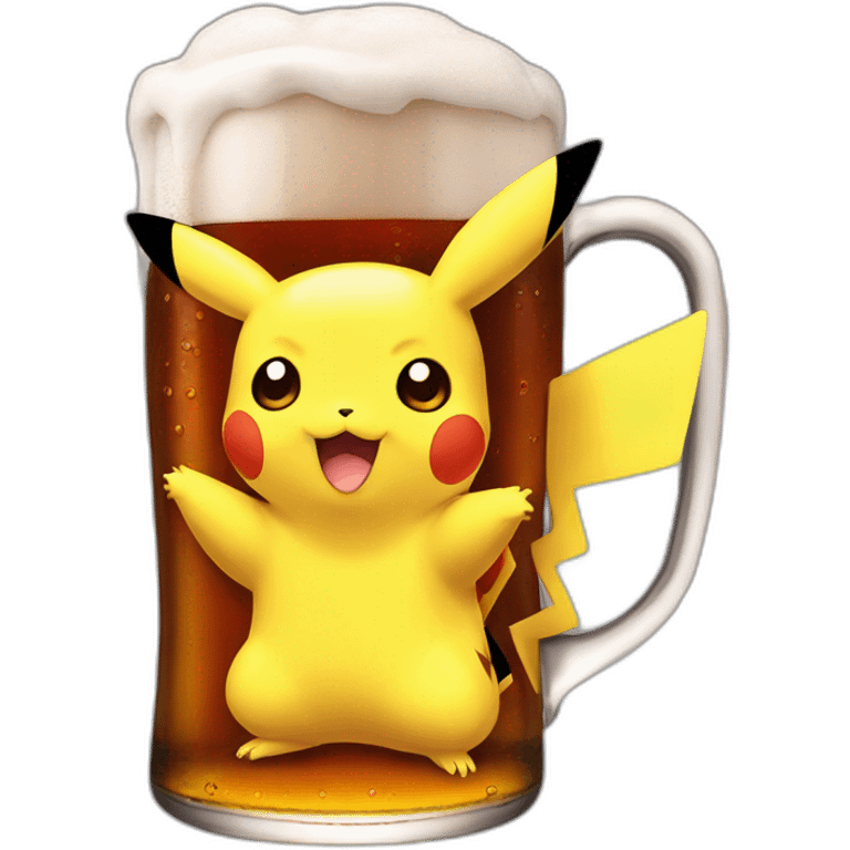 Pikachu bière emoji