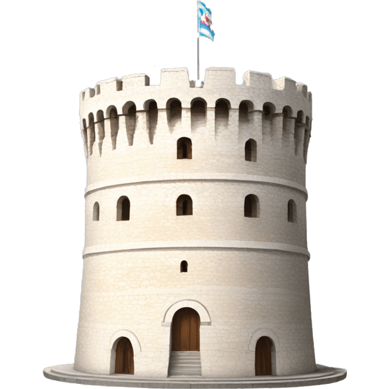 Thessaloniki white tower emoji