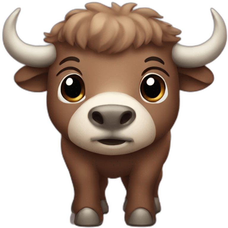 cute buffalo emoji