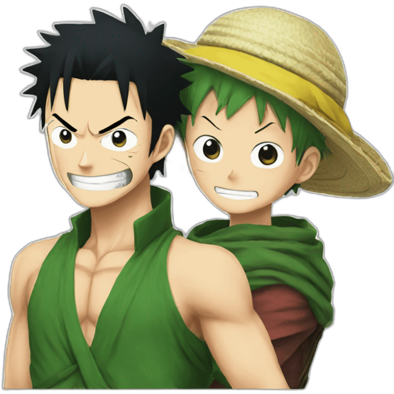  zoro and luffy emoji