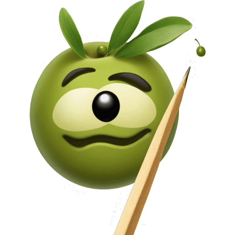 Olives on a toothpick  emoji