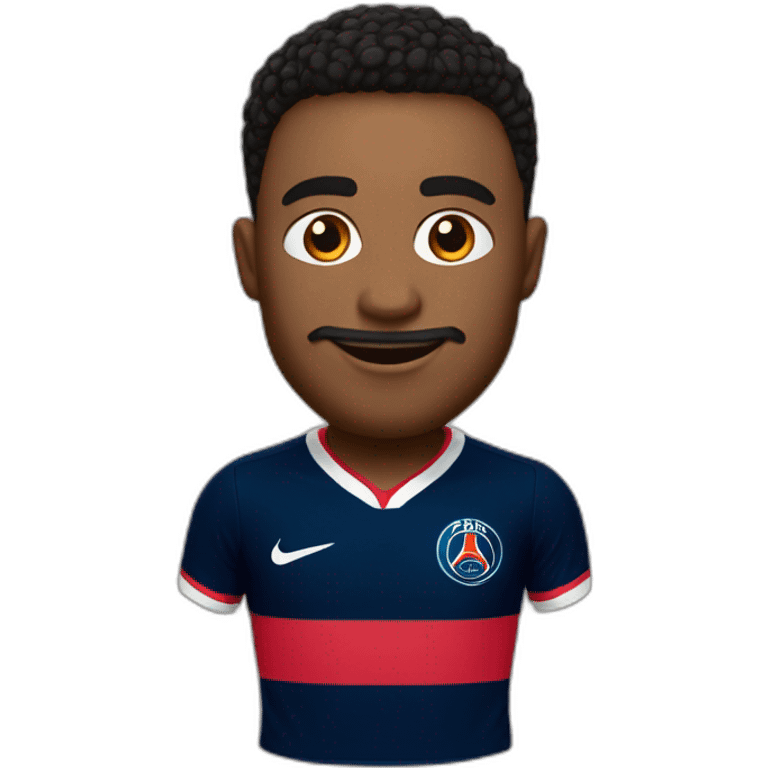 Un caca avec le maillot du PSG emoji