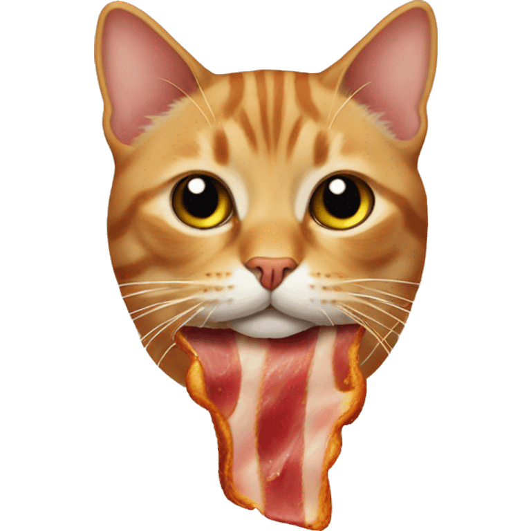 cat with bacon emoji