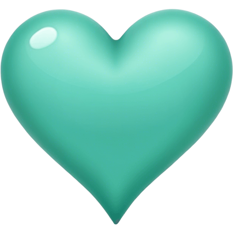 Sea green heart emoji