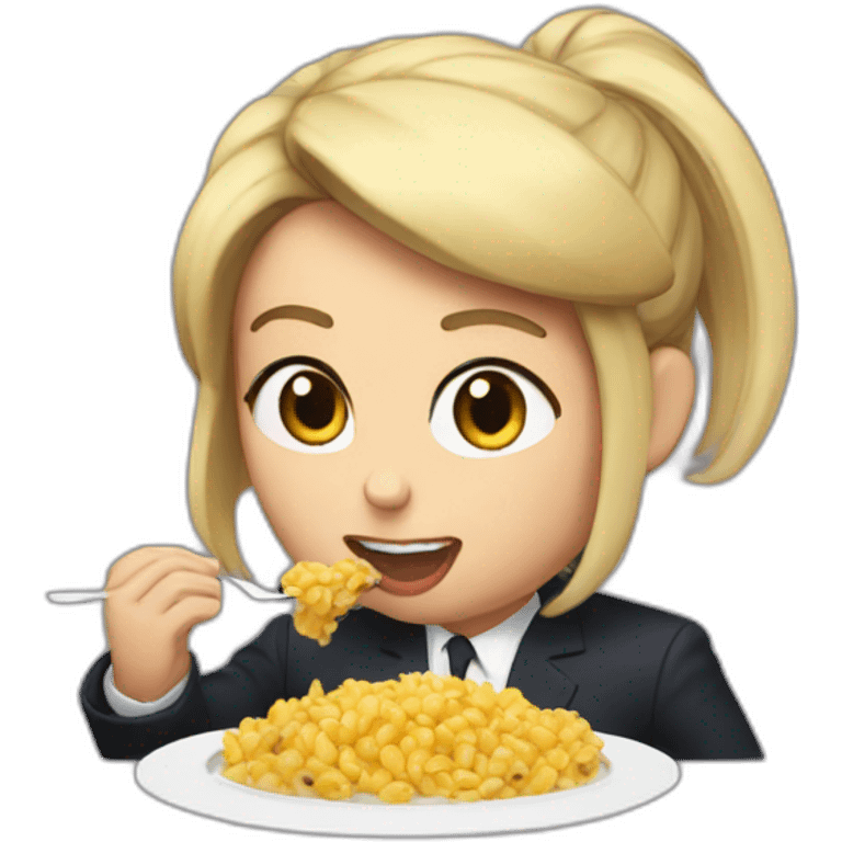 macron eating brigitte emoji