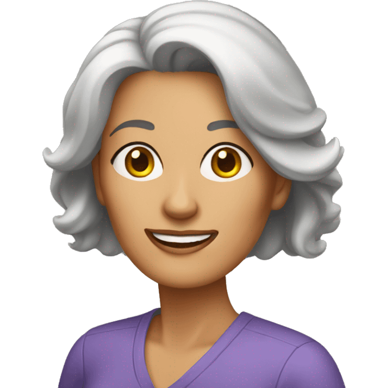 middle age woman store owner emoji