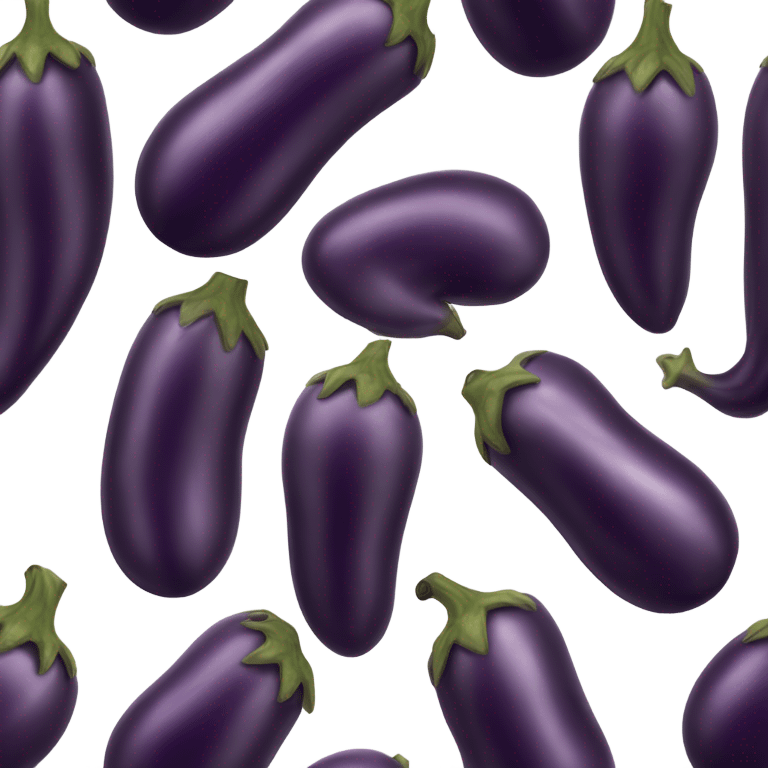 And eggplant with veins  emoji