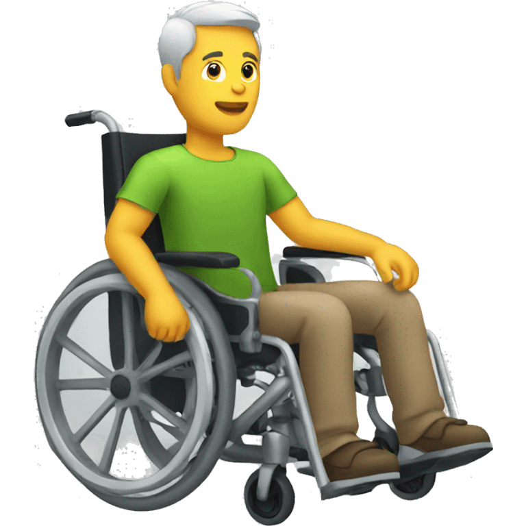 Man in a wheelchair emoji