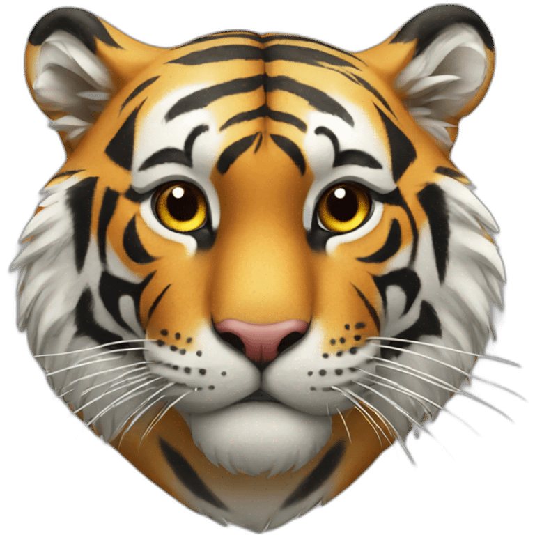 Tiger with heart emoji