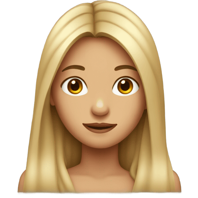 Girl with long hair  emoji