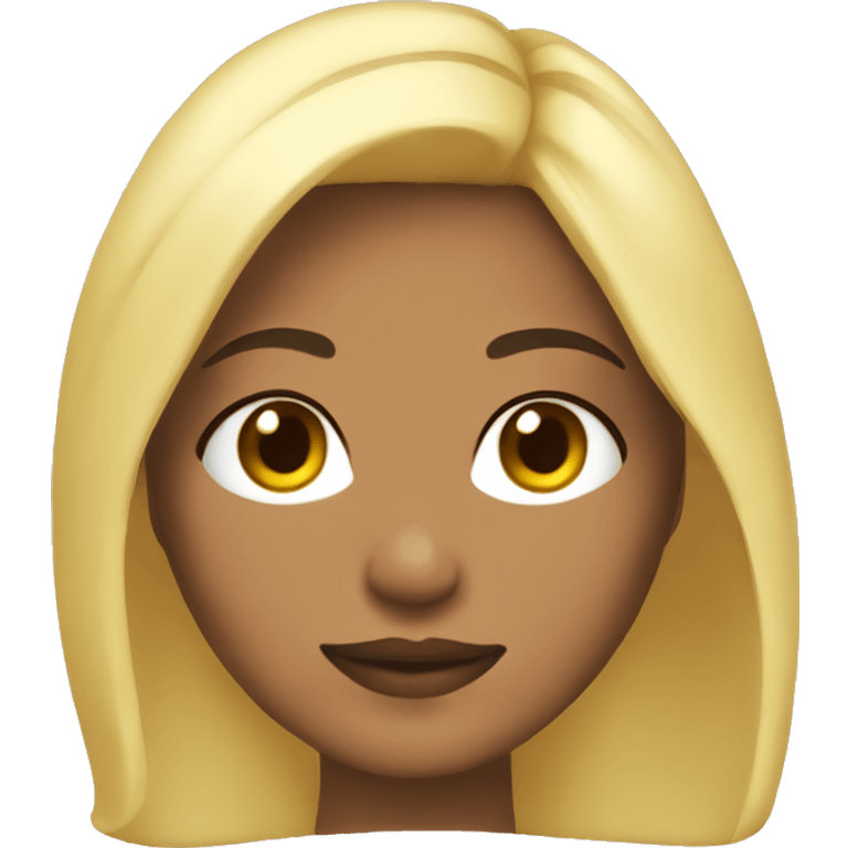 morena skin with blonde hair emoji