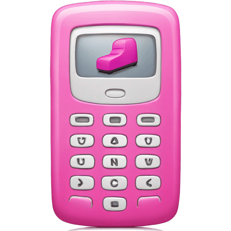 pink mobile phone emoji