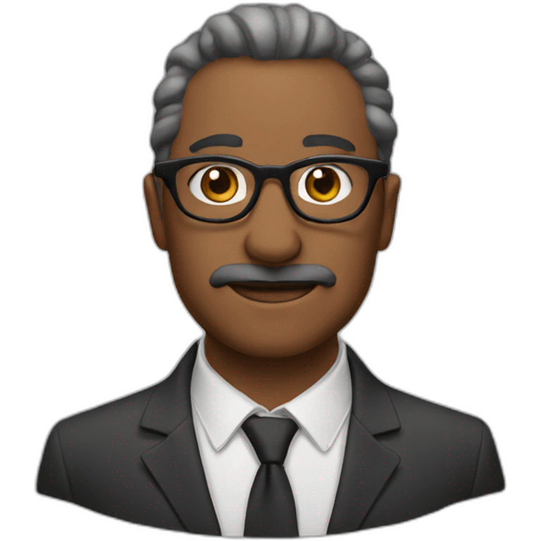 A bold man Edith glasses emoji