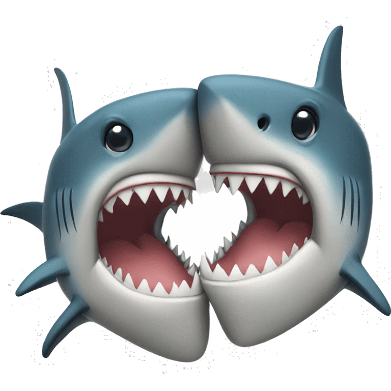 Shark kissing  emoji