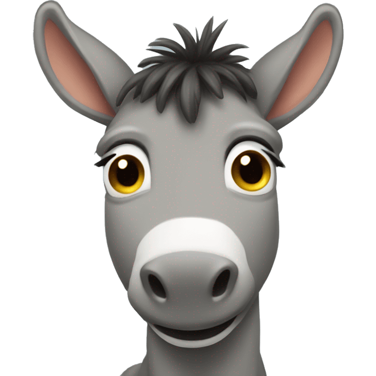 Cute donkey emoji