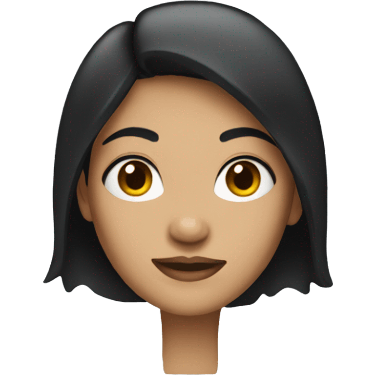 woman with black hair emoji