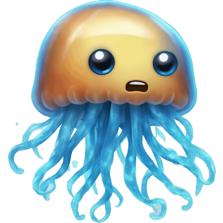 Jellyfish with blue lightning tentacles  emoji