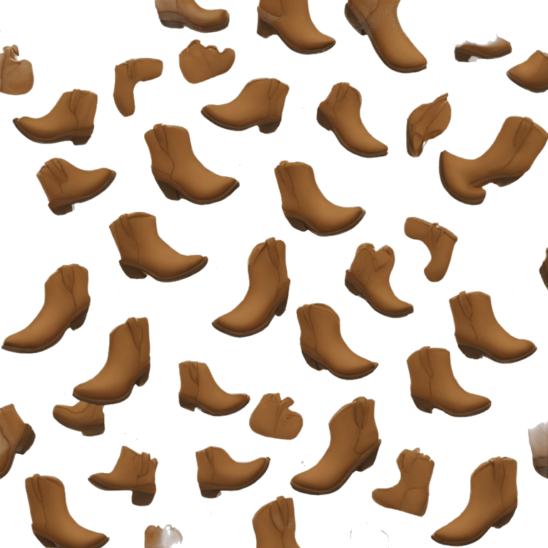 cowboy boots beige emoji