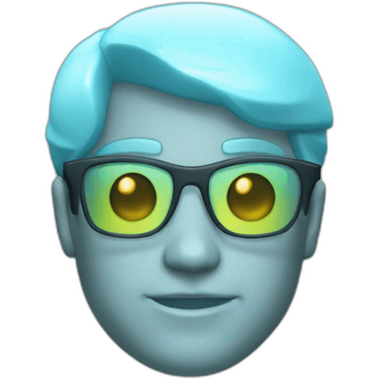 Hologram glass emoji