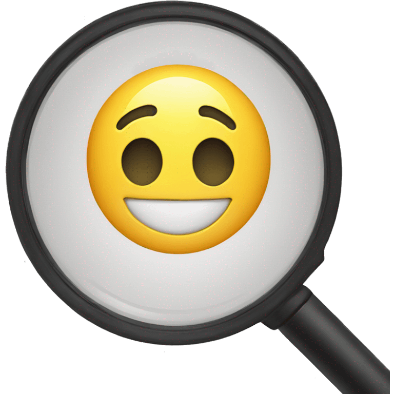 magnifying glass emoji