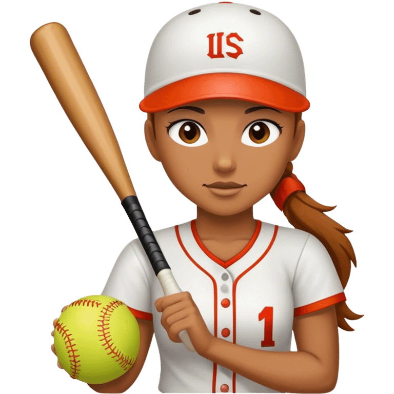 Softball player emoji