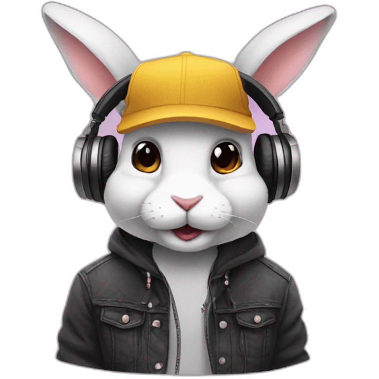 DJ rabbit emoji