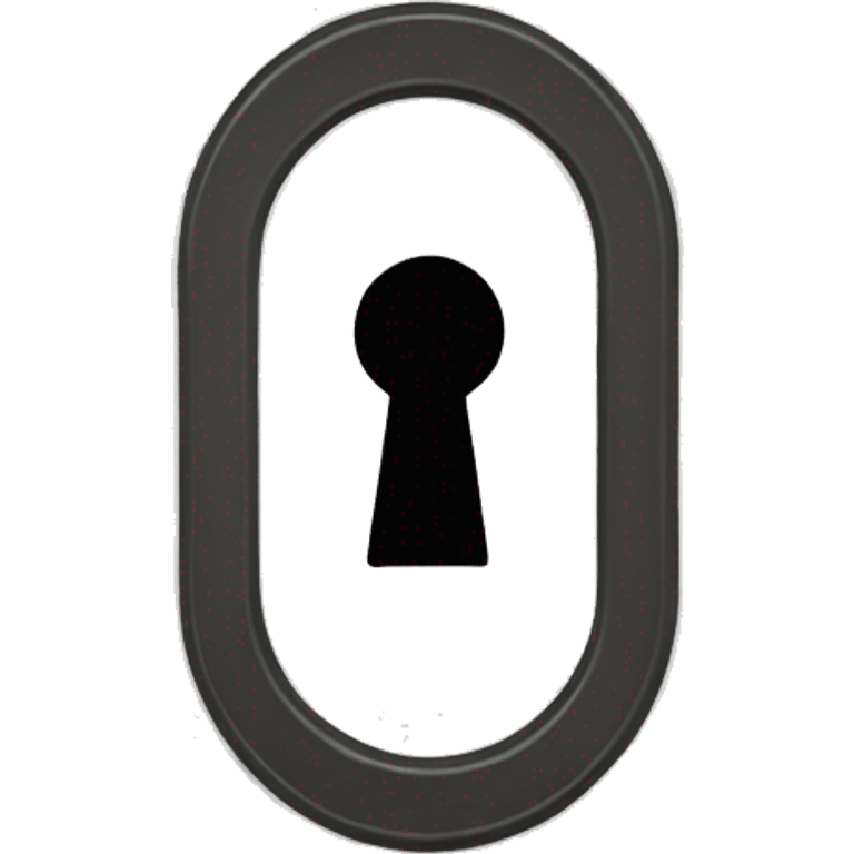 oval keyhole emoji