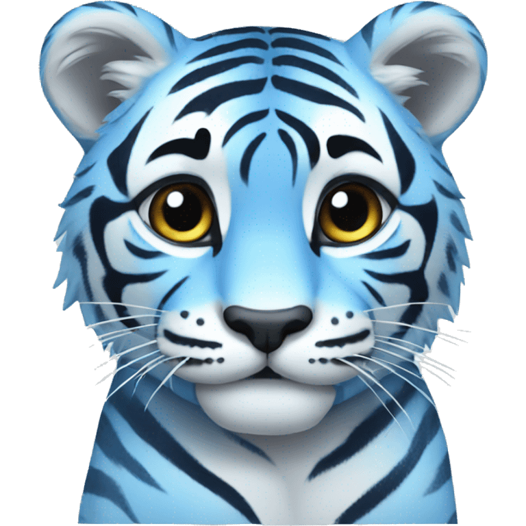 cute Blue tiger emoji