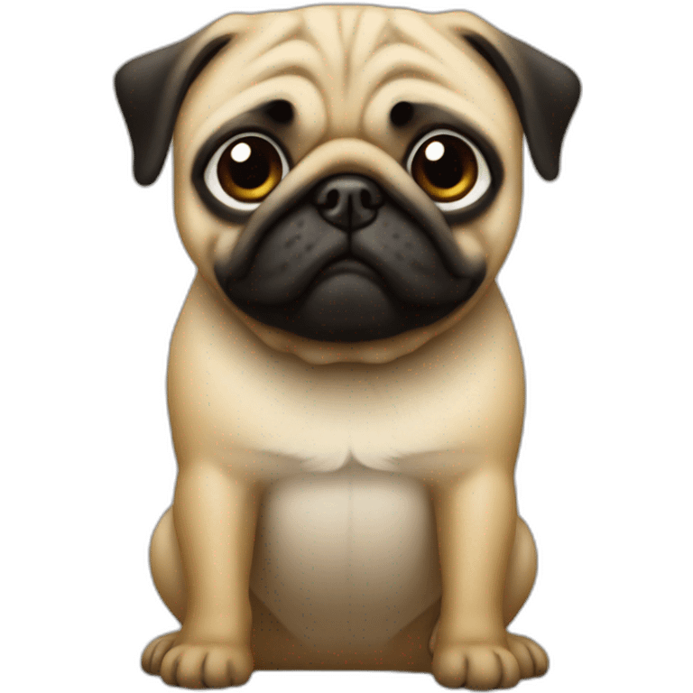 Trump as pug emoji